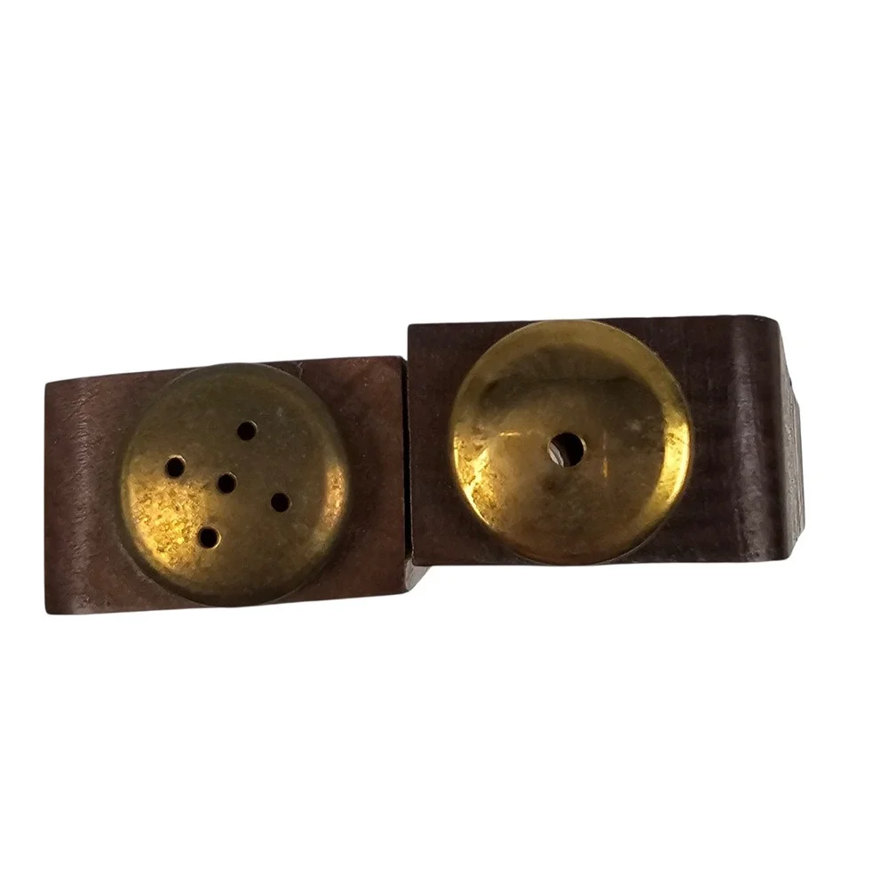 Vintage Florida Souvenir Wood Salt and Pepper Shakers Set Japan Orange Blossom